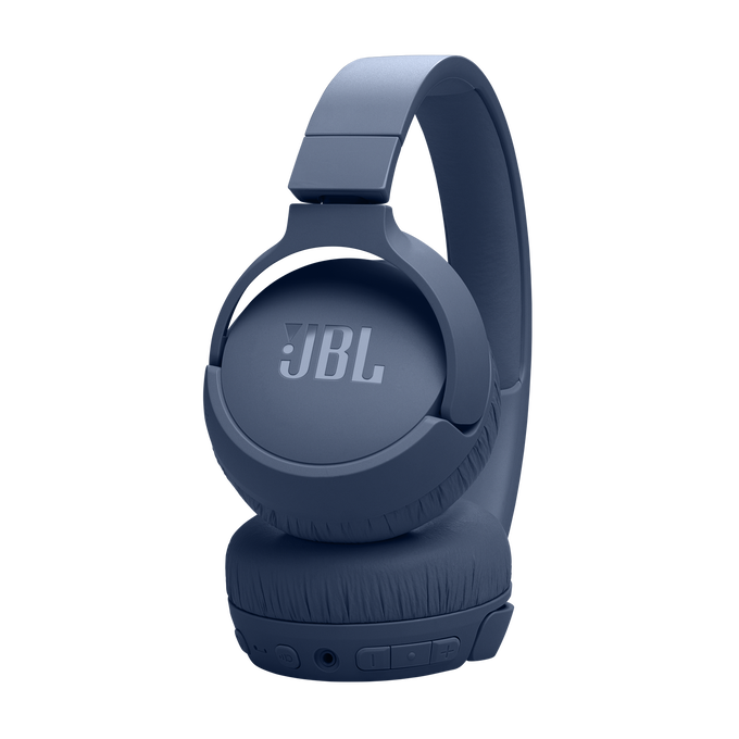 JBL Tune 670NC - Blue - Adaptive Noise Cancelling Wireless On-Ear Headphones - Detailshot 2 image number null